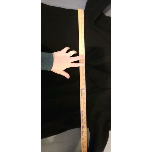 Eileen Fisher Black Virgin Wool Cashmere Blend Open Cardigan Jacket Size 1X - Picture 4 of 7